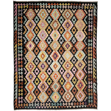 Handmade Multi Kilim Geometric 7x10 ft