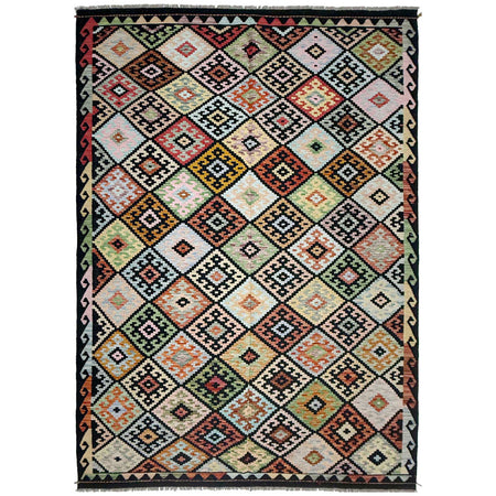 Handmade Multi Kilim Geometric 7x10 ft