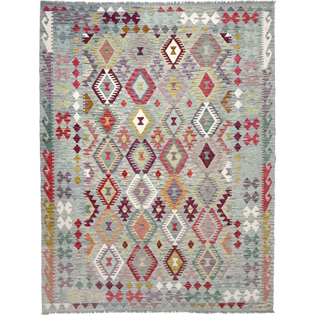 Handmade Multi Kilim Geometric 7x10 ft