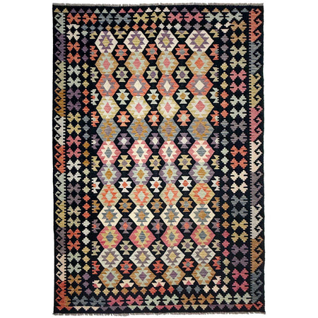 Handmade Multi Kilim Geometric 7x10 ft