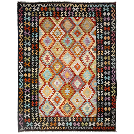 Handmade Multi Kilim Geometric 7x10 ft