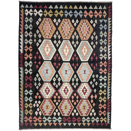 Handmade Multi Kilim Geometric 7x10 ft