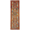 Handmade Multi Kilim Geometric 10' Runner