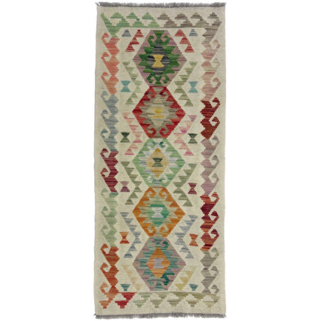 Handmade Multi Kilim Geometric 6' Runner