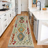 Handmade Multi Kilim Geometric 6' Runner