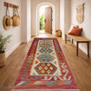 Handmade Multi Kilim Geometric 6' Runner
