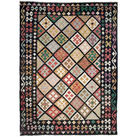 Handmade Multi Kilim Geometric 7x10 ft