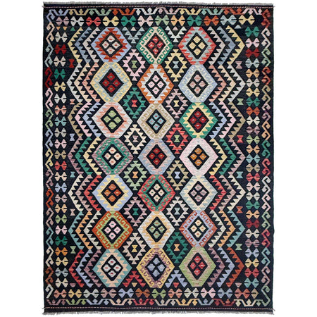 Handmade Multi Kilim Geometric 7x10 ft