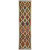 Handmade Multi Kilim Geometric 10' Runner