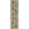Handmade Multi Kilim Geometric 10' Runner