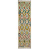 Handmade Multi Kilim Geometric 10' Runner