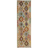 Handmade Multi Kilim Geometric 10' Runner