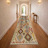 Handmade Multi Kilim Geometric 10' Runner