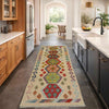 Handmade Multi Kilim Geometric 6' Runner