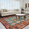 Handmade Multi Kilim Geometric 7x10 ft