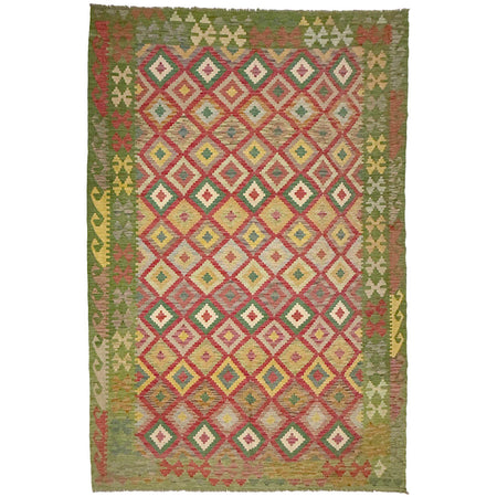 Handmade Multi Kilim Geometric 7x10 ft