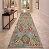 Handmade Multi Kilim Geometric 13' Runner
