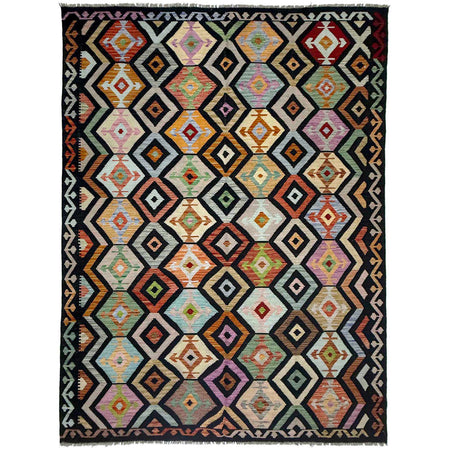 Handmade Multi Kilim Geometric 7x10 ft