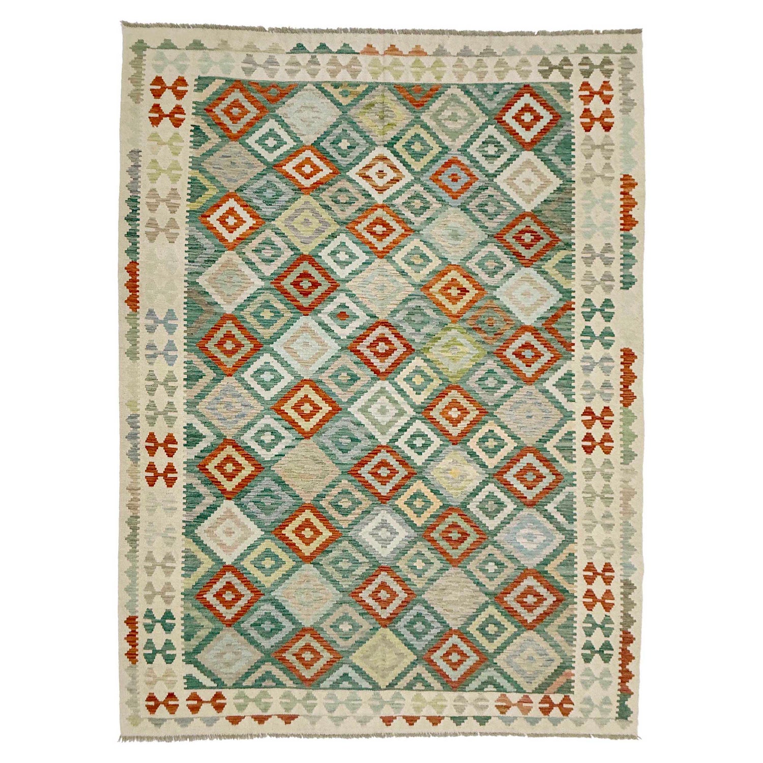 Handmade Multi Kilim Geometric 7x10 ft