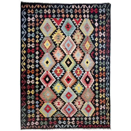 Handmade Multi Kilim Geometric 7x10 ft