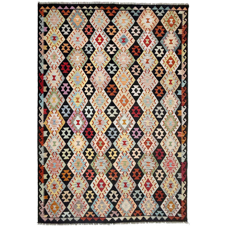 Handmade Multi Kilim Geometric 7x10 ft