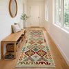 Handmade Multi Kilim Geometric 10' Runner