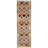 Handmade Multi Kilim Geometric 10' Runner
