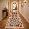 Handmade Multi Kilim Geometric 10' Runner