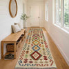 Handmade Multi Kilim Geometric 10' Runner