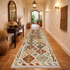 Handmade Multi Kilim Geometric 10' Runner
