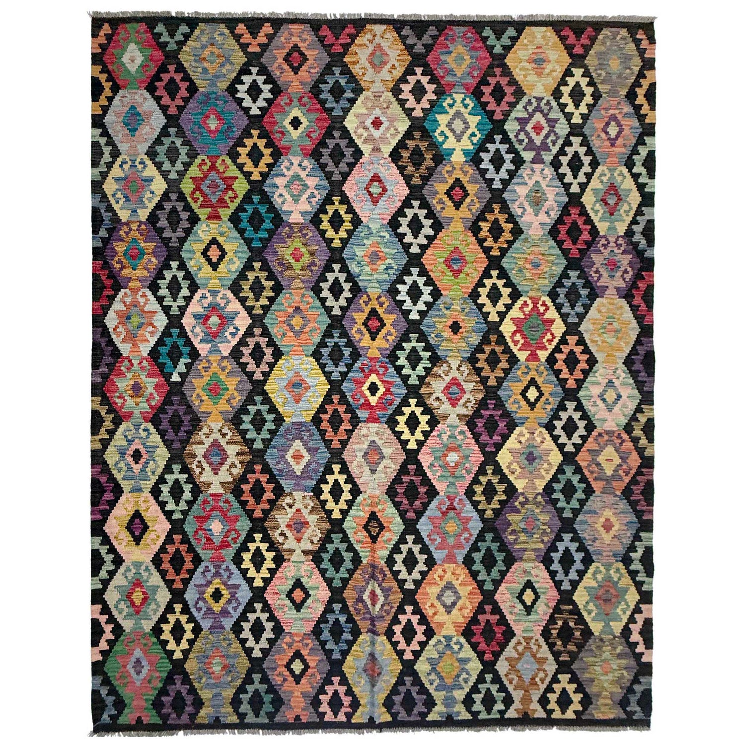 Handmade Multi Kilim Geometric 7x10 ft