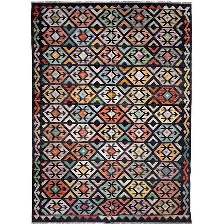 Handmade Multi Kilim Geometric 7x10 ft