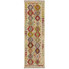 Handmade Multi Kilim Geometric 10' Runner