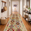 Handmade Multi Kilim Geometric 10' Runner