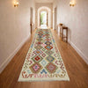 Handmade Multi Kilim Geometric 10' Runner