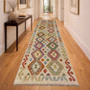 Handmade Multi Kilim Geometric 10' Runner