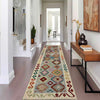 Handmade Multi Kilim Geometric 10' Runner