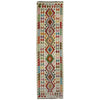 Handmade Multi Kilim Geometric 10' Runner