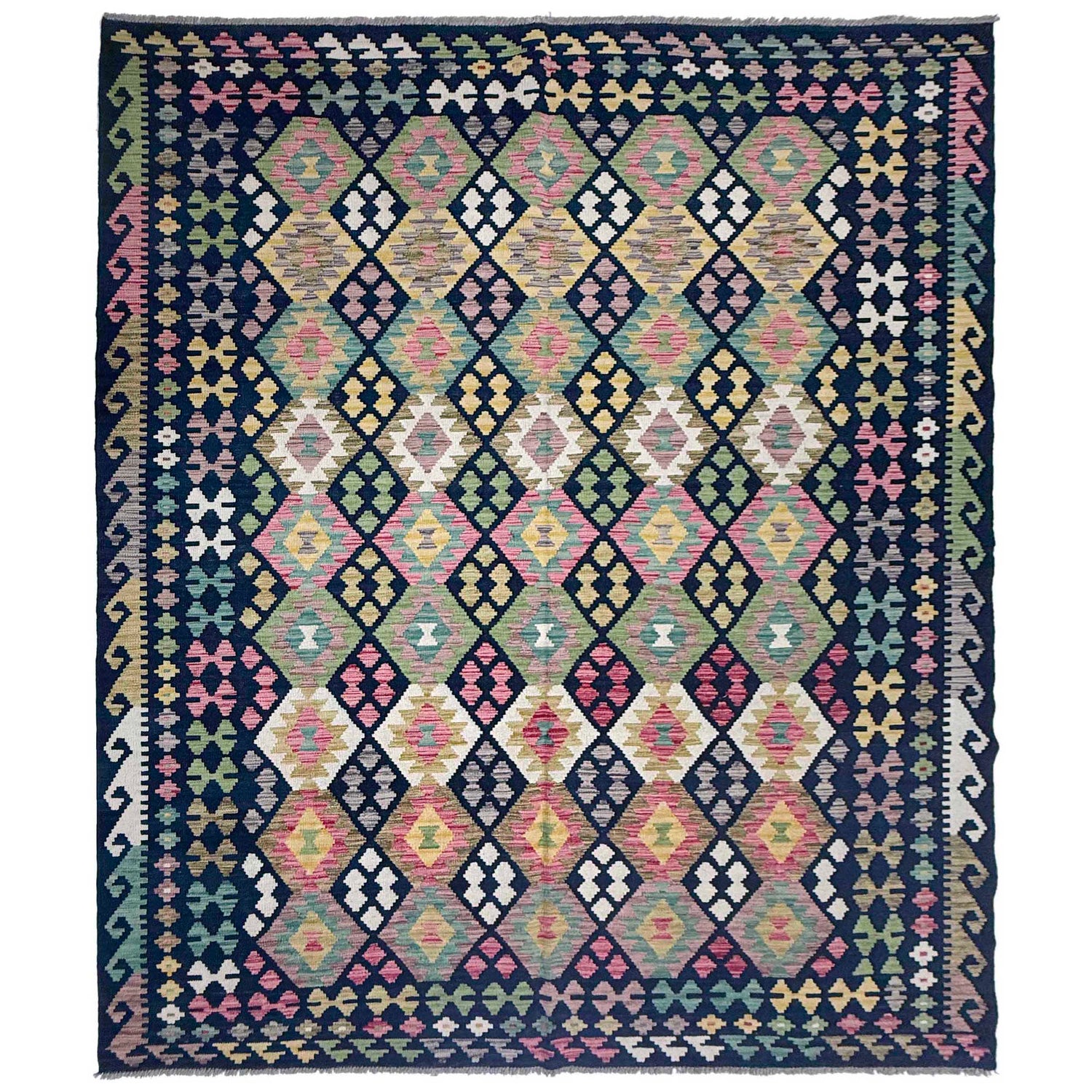 Handmade Multi Kilim Geometric 7x10 ft