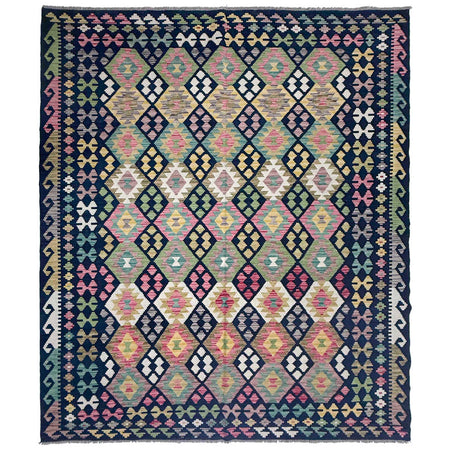 Handmade Multi Kilim Geometric 7x10 ft