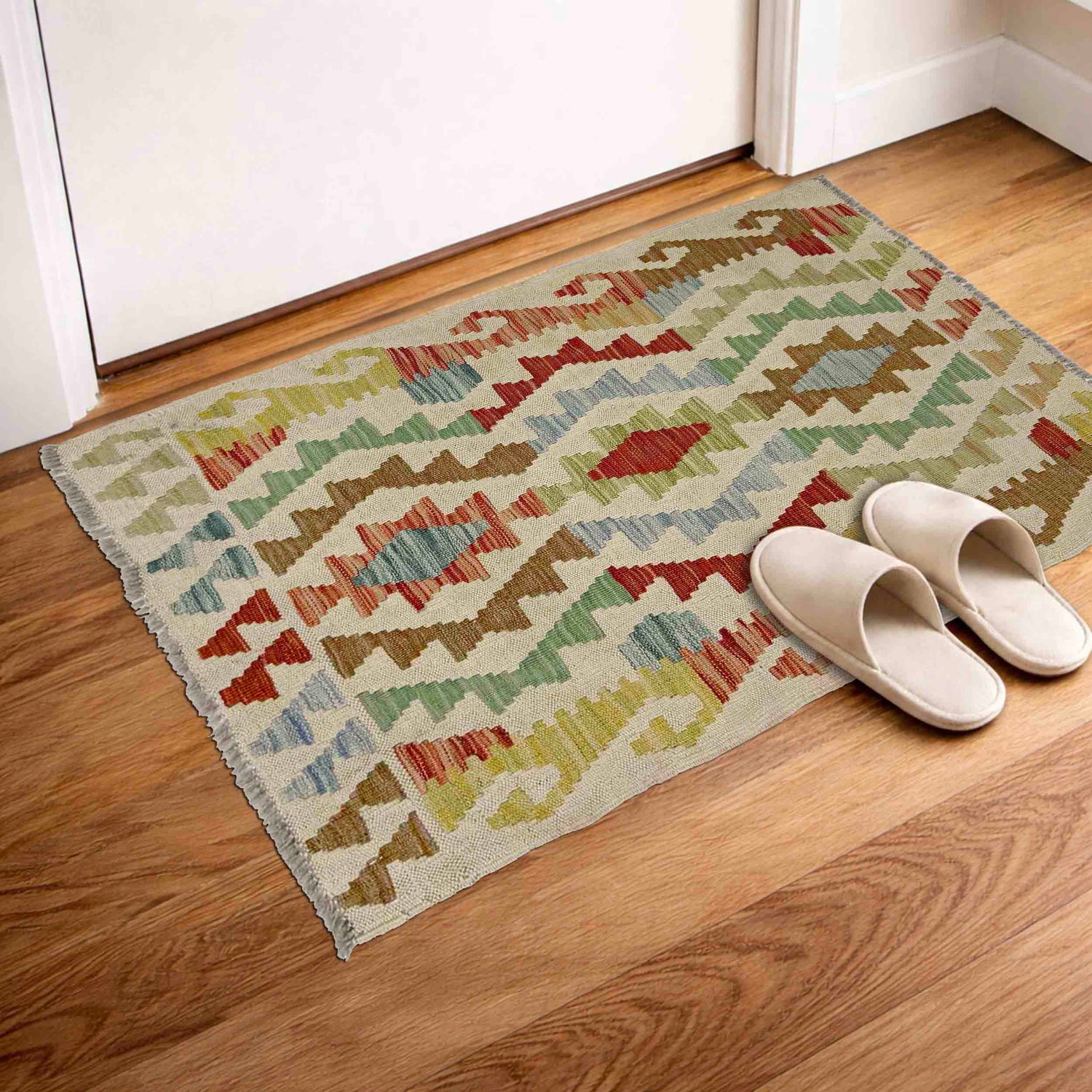 Handmade Multi Kilim Geometric 2x3 ft
