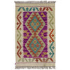 Handmade Multi Kilim Geometric 2x3 ft