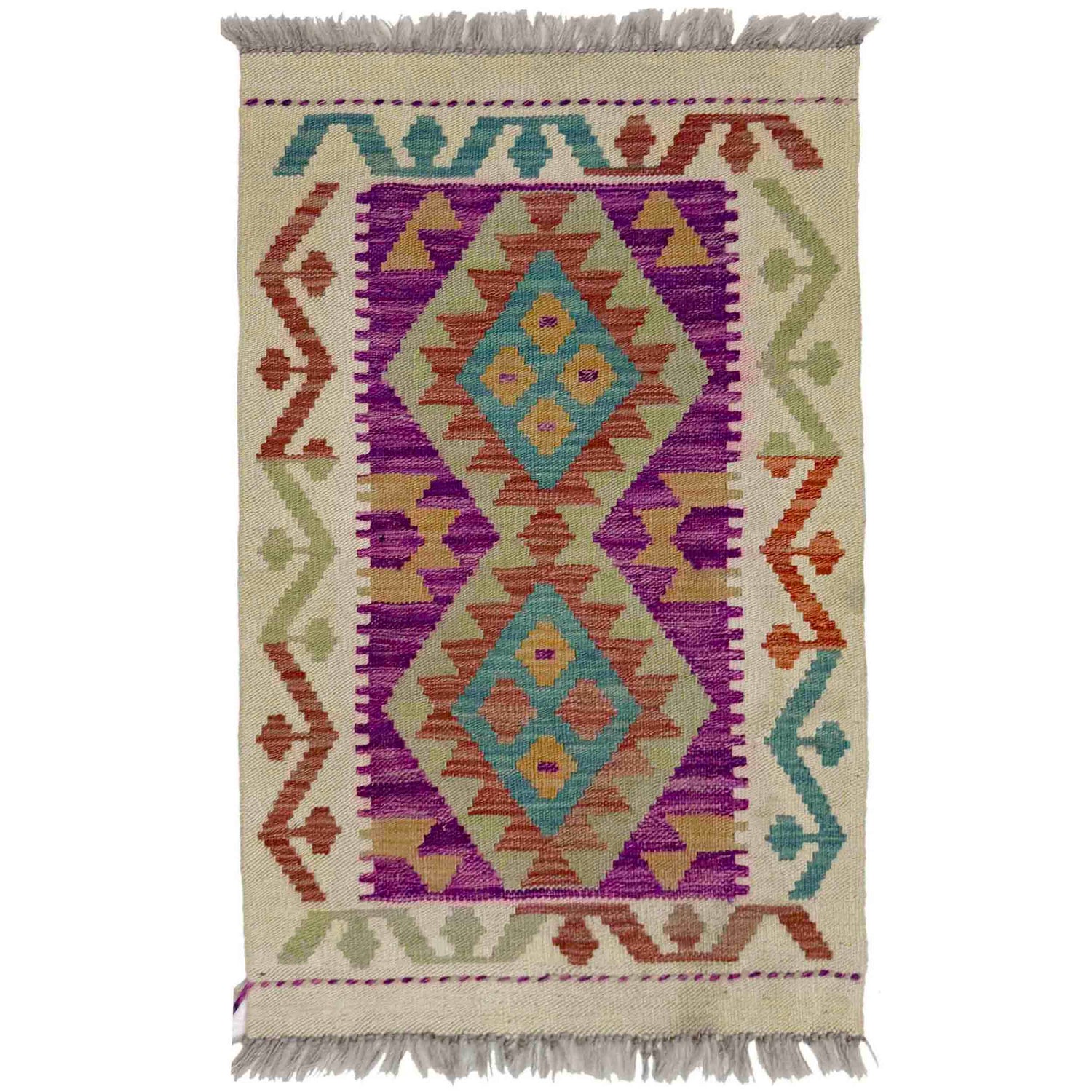 Handmade Multi Kilim Geometric 2x3 ft