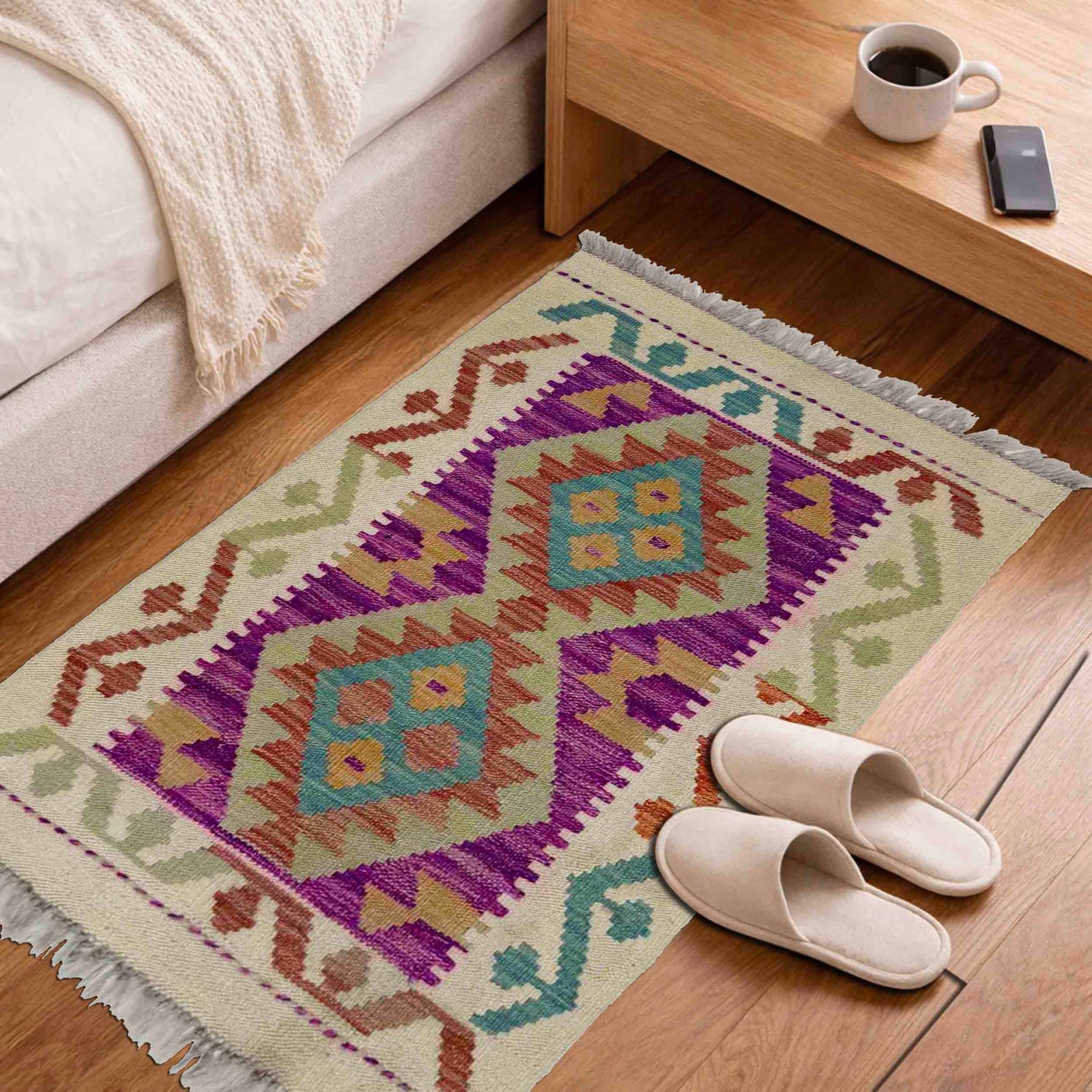 Handmade Multi Kilim Geometric 2x3 ft