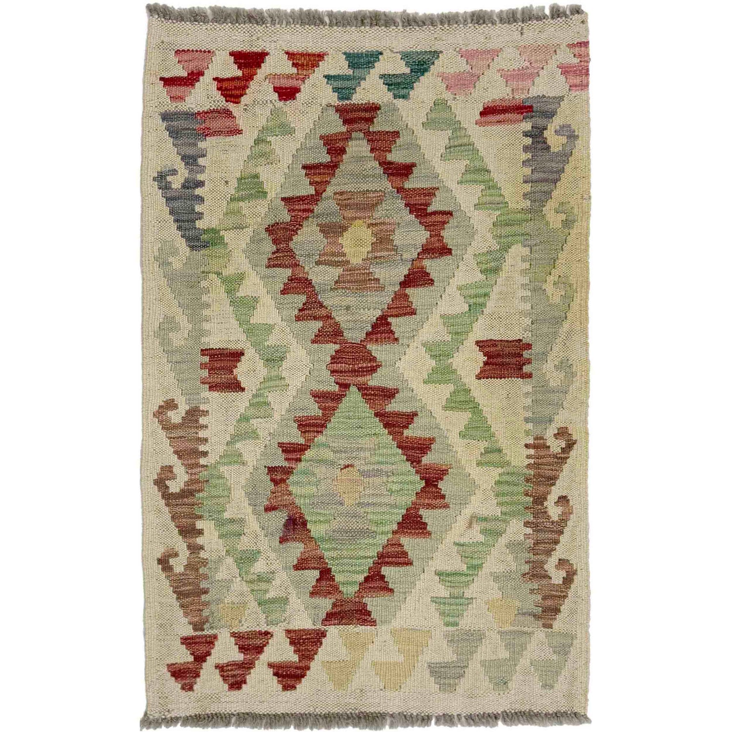 Handmade Multi Kilim Geometric 2x3 ft