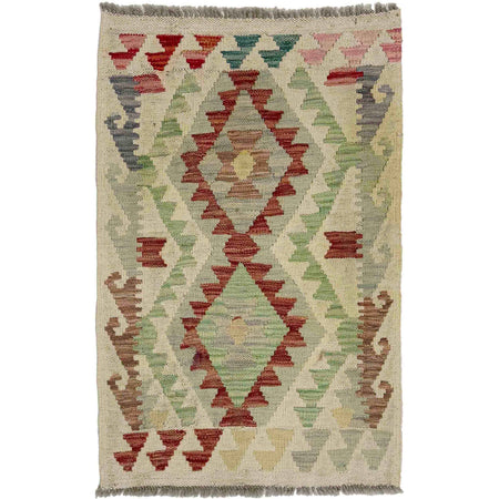 Handmade Multi Kilim Geometric 2x3 ft
