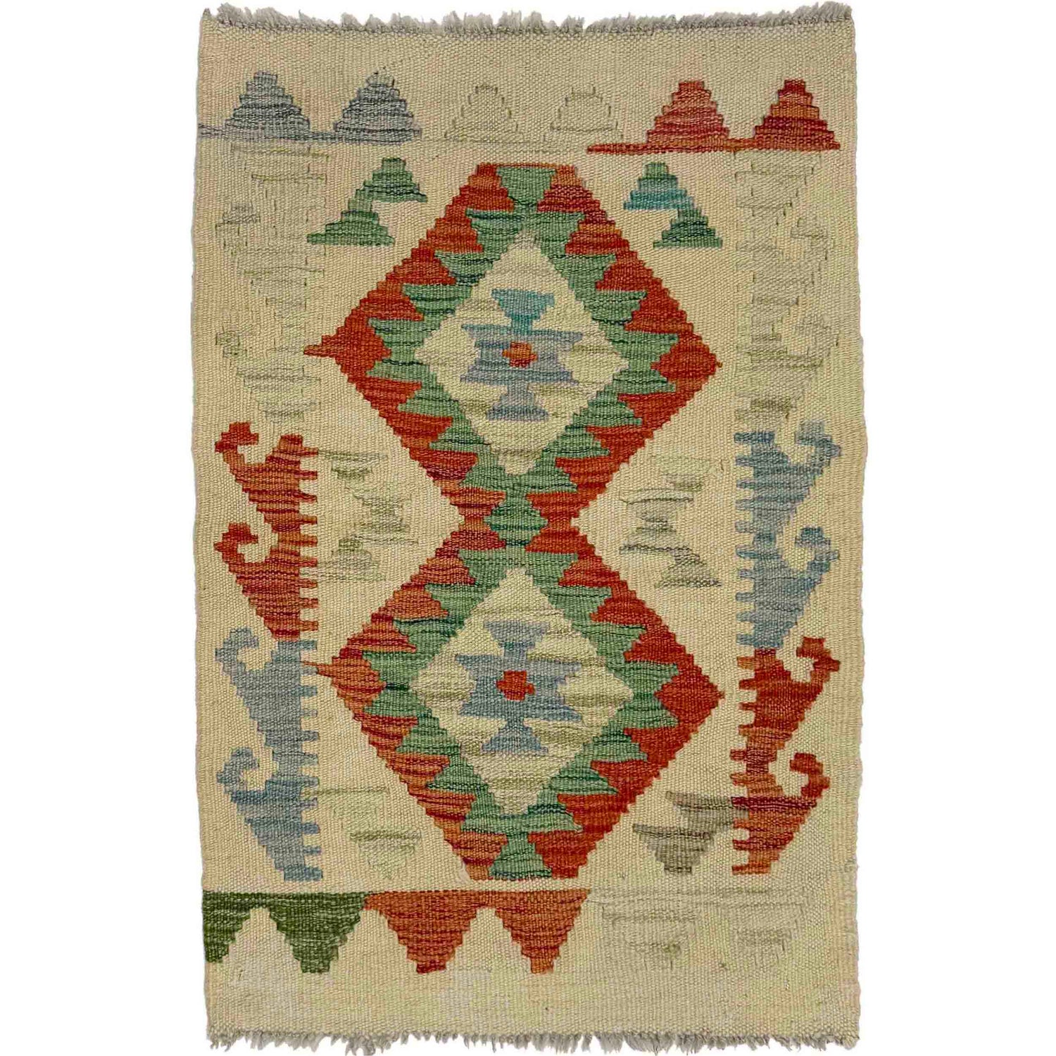 Handmade Multi Kilim Geometric 2x3 ft