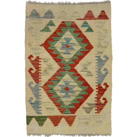 Handmade Multi Kilim Geometric 2x3 ft
