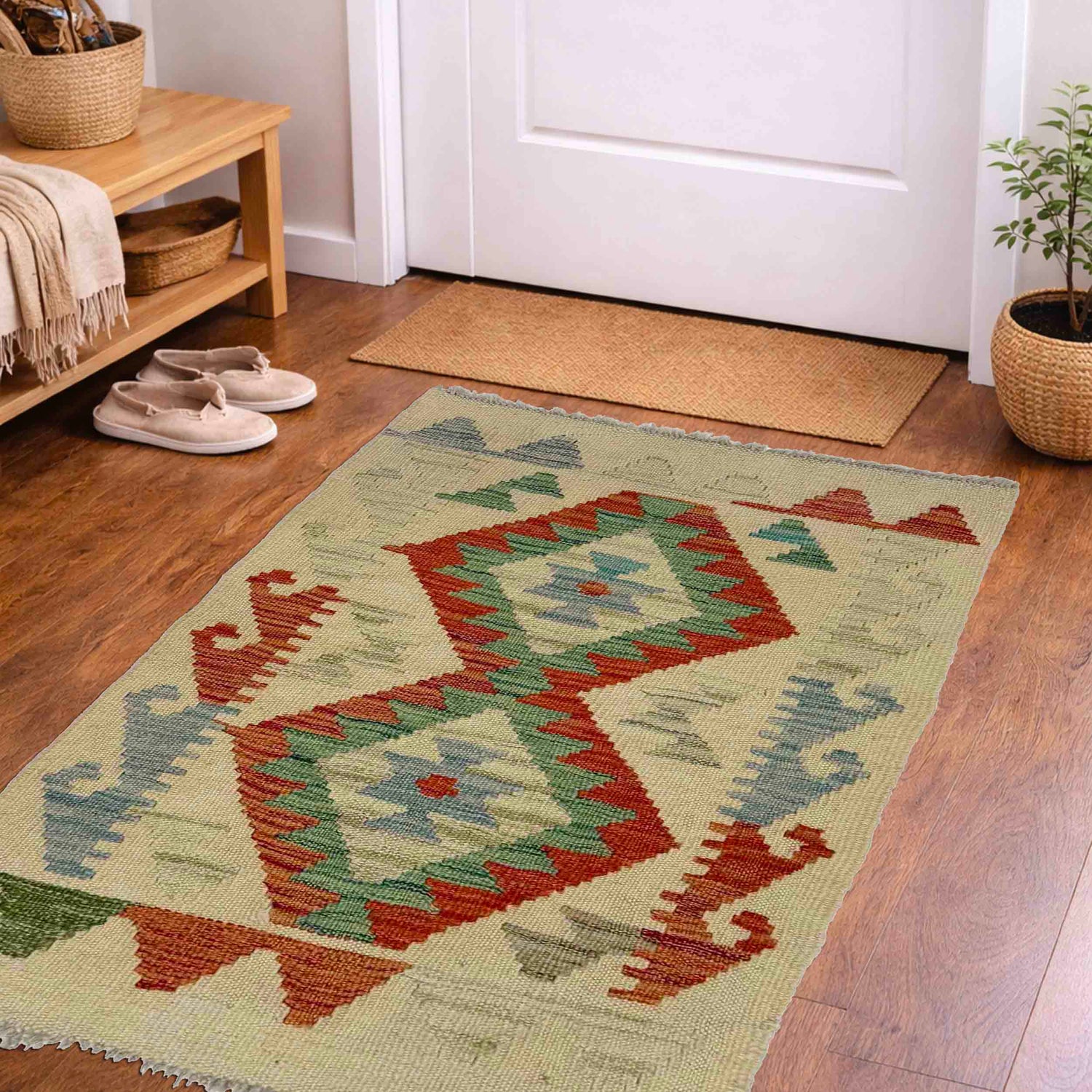 Handmade Multi Kilim Geometric 2x3 ft