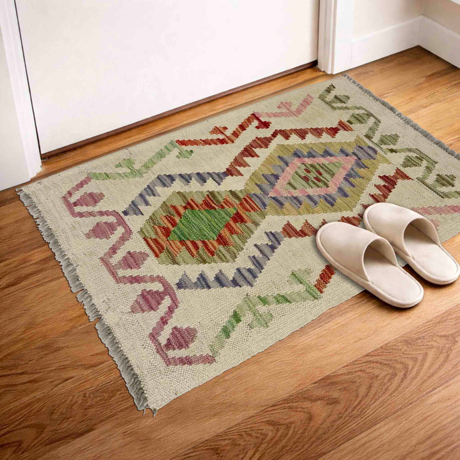 Handmade Multi Kilim Geometric 2x3 ft